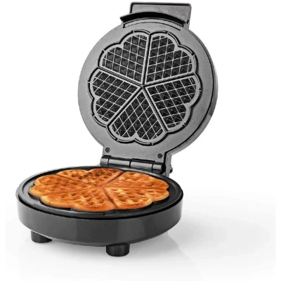 Image of Waffle Maker Machine 19cm Heart Shape Slice Non Stick Electric Iron Press 1000W
