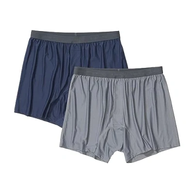 Image of ExOfficio Men&#039;s Give n go 2.0 Boxer 2 Pack Shorts, Navy/Steel Onyx, L