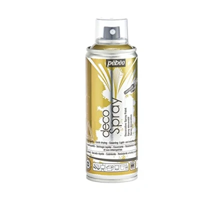 Image of PEBEO 93882 200ml DecoSpray, Acrylic, Gold Chromium, 16.5 x 5.2 cm