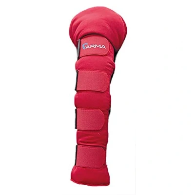 Image of Shires Arma Padded Horse Tail Guard in Red onesize