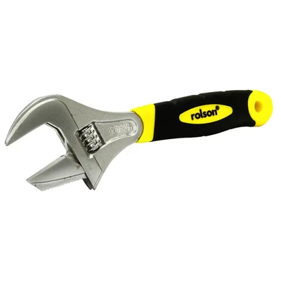 Image of Rolson 19025 200mm 2 in 1 Extra Wide Adjustable Wrench
