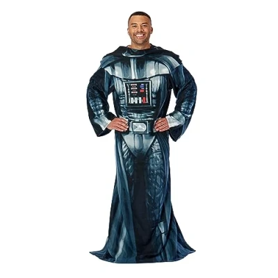 Image of Northwest Star Wars Full Body Player Comfy Throw Blanket with Sleeves, Polyester, Black, Adult (48 x 71 in)