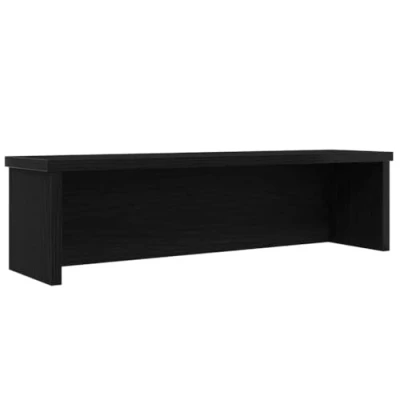 Image of vidaXL Kitchen Rack Stackable Shelf Black Engineered Wood 50x15x16 cm for Kitchen, Office, Bathroom, Bedroom