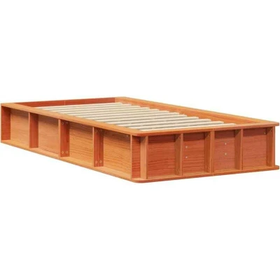 Image of With Storage Wax brown 90 x 200 cm Wood Vidaxl