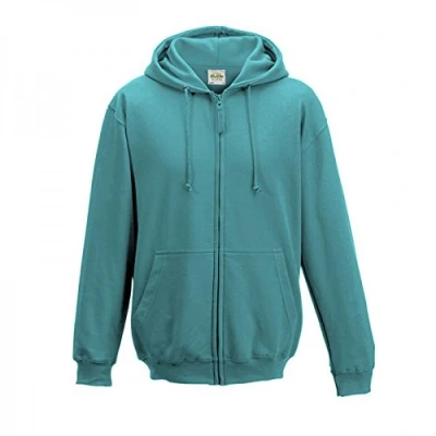 Image of AWDis Just Hoods Men&#039;s Zoodie Hoodie, Blue (Hawaiian Blue), X Large