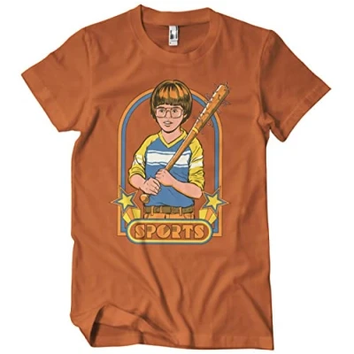 Image of Steven Rhodes Officially Licensed Sports Mens T Shirt (Burnt Orange), Small