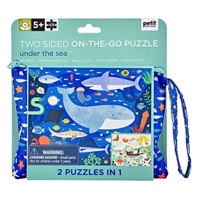 Image of Petit Collage Under the Sea Two sided On Go Puzzle