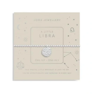Image of Joma Jewellery STAR SIGN A LITTLE LIBRA Silver Plated 17.5cm stretch Bracelet