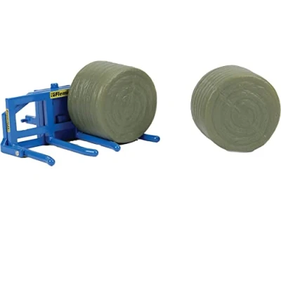 Image of Britains 1:32 Fleming Bale Lifter, Tractor Toy Accessories, Compatible with Scale Tractors, Farm Animals and Toys, Suitable for Collectors Children from 3 Years
