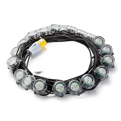 Image of Defender 50m Heavy Duty LED Encapsulated Festoon String Lights 120W 110V