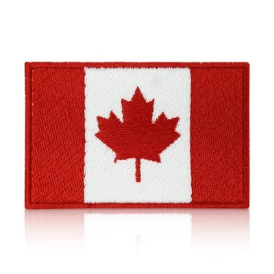 Image of Canada Patch with Hook and Loop Closure Flag Patches, Canadian Loop, Outdoor Patches Finally Home