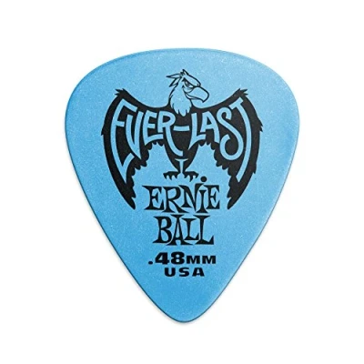 Image of Ernie Ball .48 mm Blue Everlast Picks 12 pack
