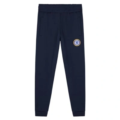 Image of Chelsea F.C. Boys Sweatpants 2 Pockets Cuffed Ankles for Kids and Teenagers 7 14 Years Gifts (Navy, 13 Years)