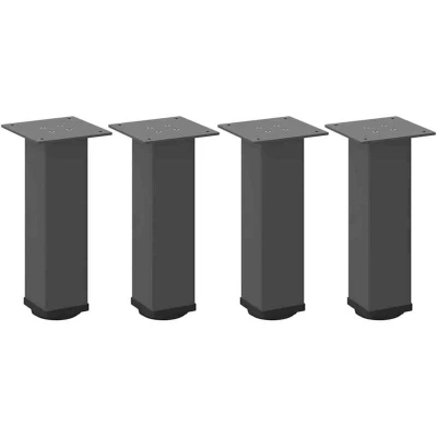 Image of vidaXL Coffee Table Legs 4 pcs Anthracite 30 32 cm Steel