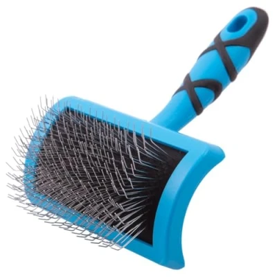 Image of GROOM PROFESSIONAL Amplifier Firm Slicker Dog Brush Grooming Perfect to Amplify the Volume of Dog&#039;s Coat While Removing Knots &amp; Tangles Dual Purpose Medium