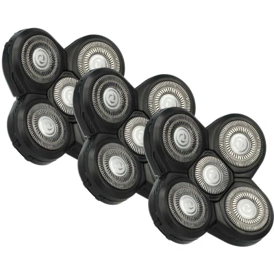 Image of vhbw 3x Replacement Shaver Heads compatible with Philips S9000 series S9321, S9371, S9511, S9521, S9171, S9311, S9161 Electric Black