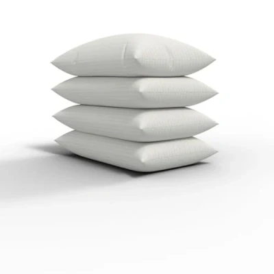 Image of CHILIMILII Hotel Quality Hollow Fibre Stripe Pillows Premium Filled Bounce back 74x48cm for Stomach side sleepers (Pack of 4)