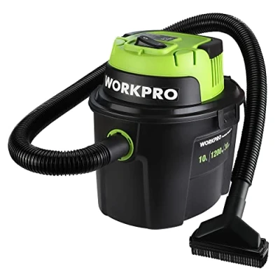 Image of WORKPRO Wet and Dry Vacuum Cleaner 1200W, 3 in 1 10L Container Multipurpose with Blow Fuction for DIY, Car, Garage, Workshop, Home