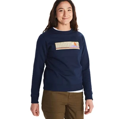 Image of MARMOT Women&#039;s Montane Sweatshirt, Arctic Navy, L