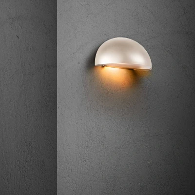 Image of Nordlux Scorpius outdoor wall light, metal, sand coloured