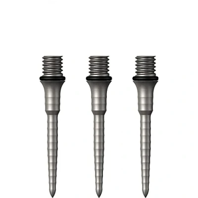 Image of Mission Darts Points Titan Ripple Titanium Conversion Point 26mm Silver (X2656)