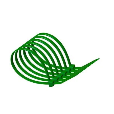 Image of 140mm x 3.6mm Green Cable Ties (Pack of 10)