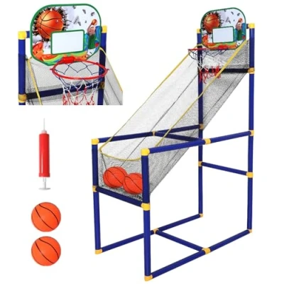 Image of Taylor &amp; Brown Portable Indoor/Outdoor Basketball Stand, Net, Hoop, Backboard, Arcade Game, Adults Children Outdoor Indoor Sports Game Set Exercise Fun for Ages 3+
