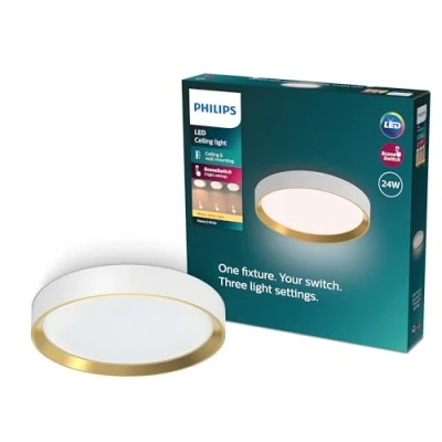 Image of PHILIPS Hanno Ceiling SceneSwitch, Round, 24W, 2700Lm, 2700K, White, IP20
