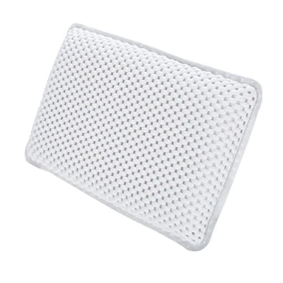 Image of Bath Pillow PVC Non Slip Head Back and Foam Inner Padding Soft Waterproof Headrest