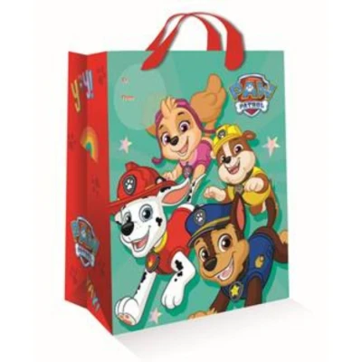 Image of Paw Patrol Boys Gift Bag, Perfect for Birthday of Any Age, Officially Licenced and Responsibly Resourced, Size 33 x 26 13.5 cm, Multi Coloured