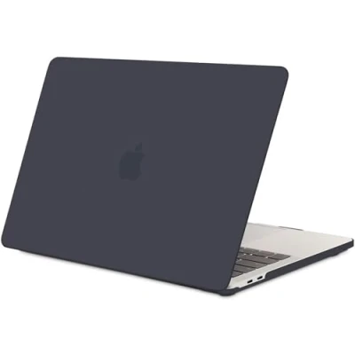 Image of TECOOL Case Compatible with MacBook Pro 13 Inch, M2 M1 A2338 A2289 A2251 A2159 A1989 A1706, 2016 2022 Touch Bar, Slim Plastic Hard Shell Cover, Light Black