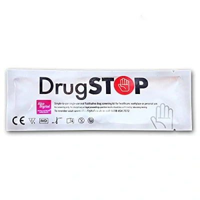 Image of 10 x Saliva Drug Test Kit Oral Fluid Testing 6 Drugs Instant Results for Cocaine, Cannabis (THC), Heroin (Opiates), Amphetamine, Methamphetamine, Benzodiazepine