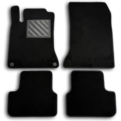 Image of Mercedes CLA Class 2013 &amp; GLA X156 2014 Tailored Mats, Reinforced Rubber Heel Pad and Fixing Buttons
