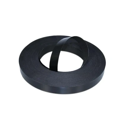 Image of WoodPress® 22mm Matt Black Melamine Pre Glued Veneer Edging Tape 50m Trade Roll Iron On Wood Application