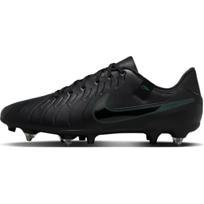 Image of Nike Performance Tiempo Legend 10 Academy SG Screwin stud football boots, Size: 5.5, black deep jungle Imitation leather/ textile