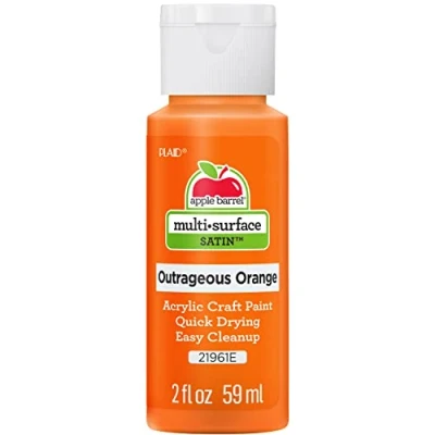 Image of Apple Barrel Acrylic Paint, Orange, 59 ml (Pack of 1)