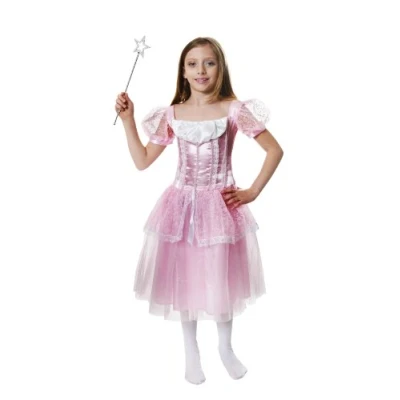 Image of Girls Pink Princess Fancy Dress Costume Age 4 6