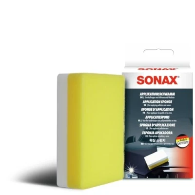 Image of SONAX application Sponge (1 piece) For the thorough and even of polishes, waxes plastic care products Item No. 04173000