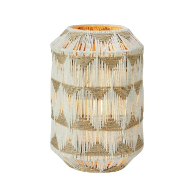 Image of Markslöjd Ano table lamp, height 35 cm, textile, beige/brown