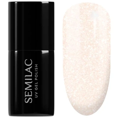 Image of SEMILAC 580 Party Together Nail UV Gel Polish Long Lasting and Easy to Apply Soak off UV/Led Perfect for Home Professional Manicure Pedicure 7 ml
