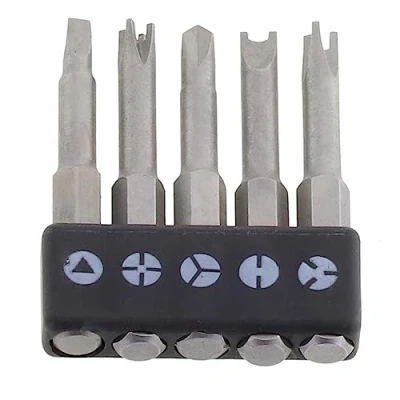 Image of Oniissy Shaped Screwdriver Set, U Y Triangle 50mm Bits, Irregular Chromium Vanadium Alloy Steel Magnetic Suitable for Home Appliance Repair 15PCS