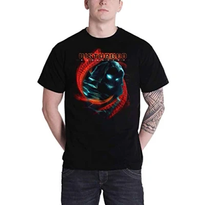 Image of Disturbed T Shirt DNA Swirl Band Logo Official Mens Black M