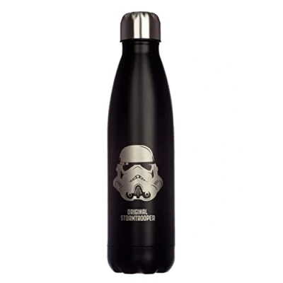 Image of Puckator The Original Stormtrooper Stainless Steel Water Bottle Cold for 24h and Hot 12h Metal Bottles with Design Double Walled Modern Thermos Flask Bpa Free 500 ml