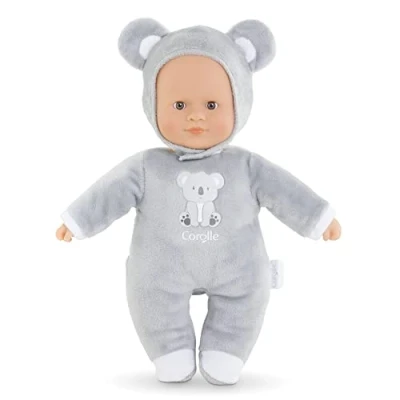 Image of Corolle Sweetheart Koala Doll, Soft Body Doll with Hood, Name Label, Vanilla Fragrance, 30 cm, from 9 Months