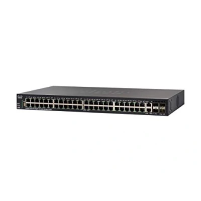 Image of Cisco SG350X 48 Stackable Managed Switch Gigabit Ethernet (GbE) Ports 2 x 10G Combo + SFP+ Limited Lifetime Protection (SG350X K9 UK)