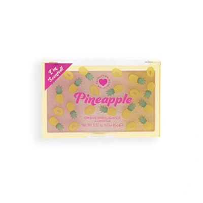 Image of I Heart Revolution Makeup Blush, Pressed Powder Blusher, Highly Pigmented, Vegan &amp; Cruelty Free, Pineapple Ombre, 15g