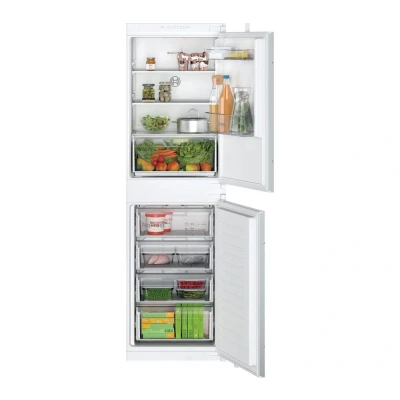 Image of Bosch KIN85NSE0G Series 2, Built in fridge freezer with at bottom 177.2 x 54.1 cm sliding hinge