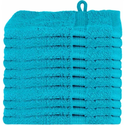 Image of vidaXL Guest Towel 10 pcs Turquoise 15 x 21 cm Cotton