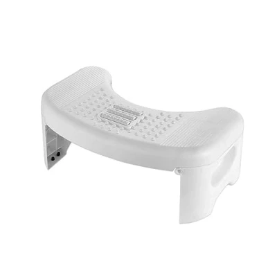 Image of Folding Toilet Stool for Bathroom, Squatty Potty, Non Slip Walker Bathroom Stool, Comfortable Anti Constipation Kids Adults