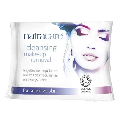 Image of Natracare Cleansing Make Up Removal Wipes 20s (Pack of 3) by